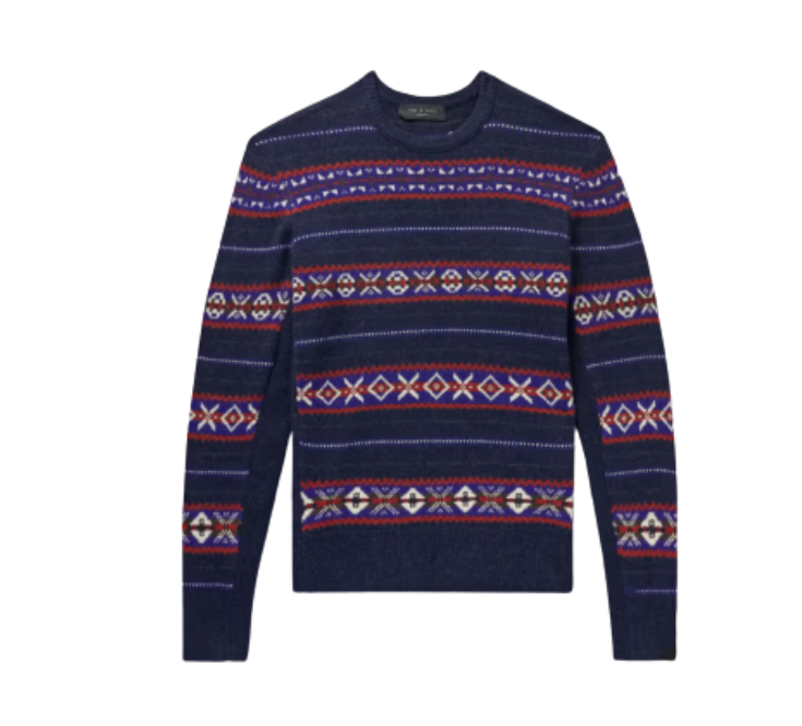Wesley Fair Isle Wool Sweater by rag bone LB