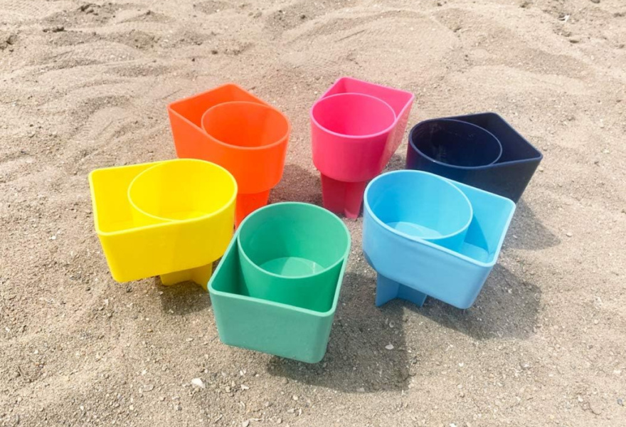 Home Queen Beach Cup Holder with Pocket 3
