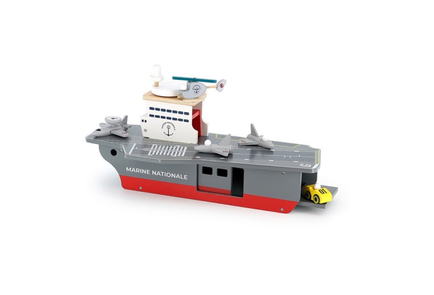 Imaginations Take Flight with Vilacs Wooden Aircraft Carrier Playset 1