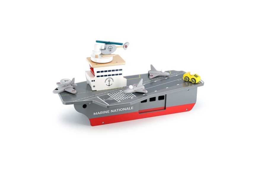 Imaginations Take Flight with Vilacs Wooden Aircraft Carrier Playset 8