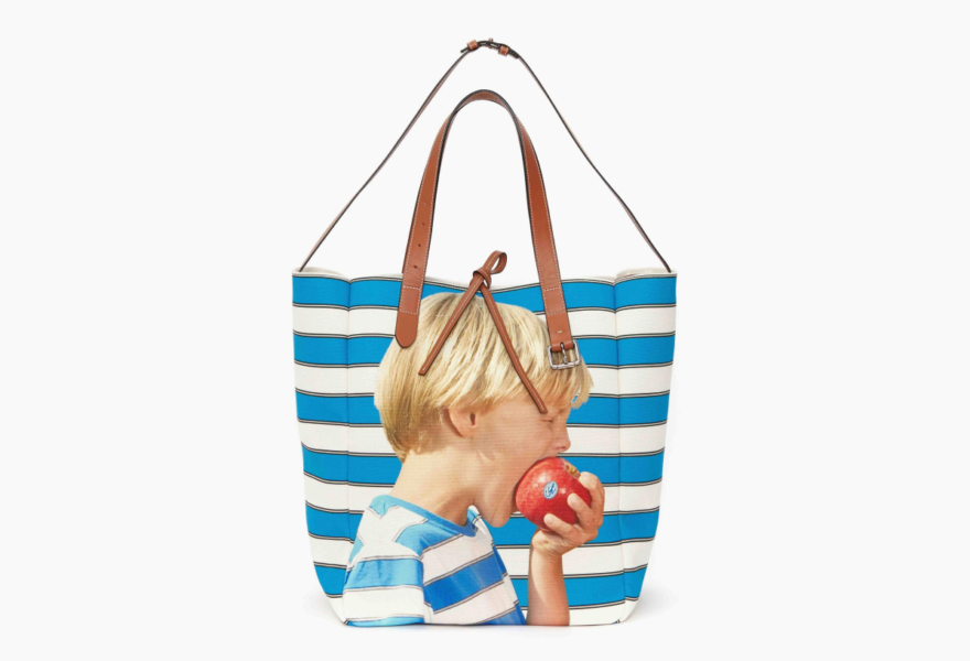 JW Anderson Belt Tote Bag with Boy with Apple Motif 2