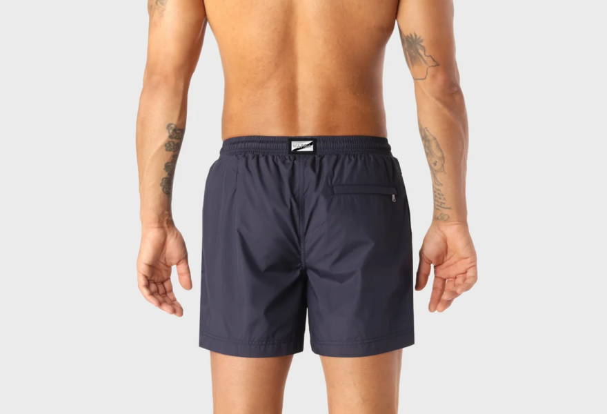 Marda Navy Mid Length Swim Shorts