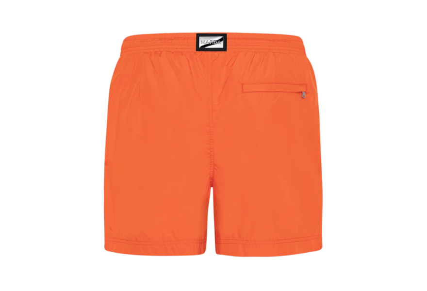 Marda Orange Mid Length Swim Shorts 1