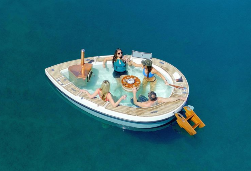 Sit Back And Relax In The Hot Tub Boat 1