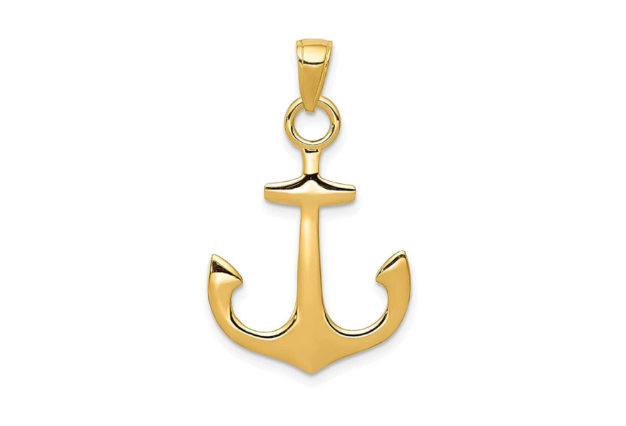 Summer Ready 14k Gold Nautical Pendant by ICE CARATS 1