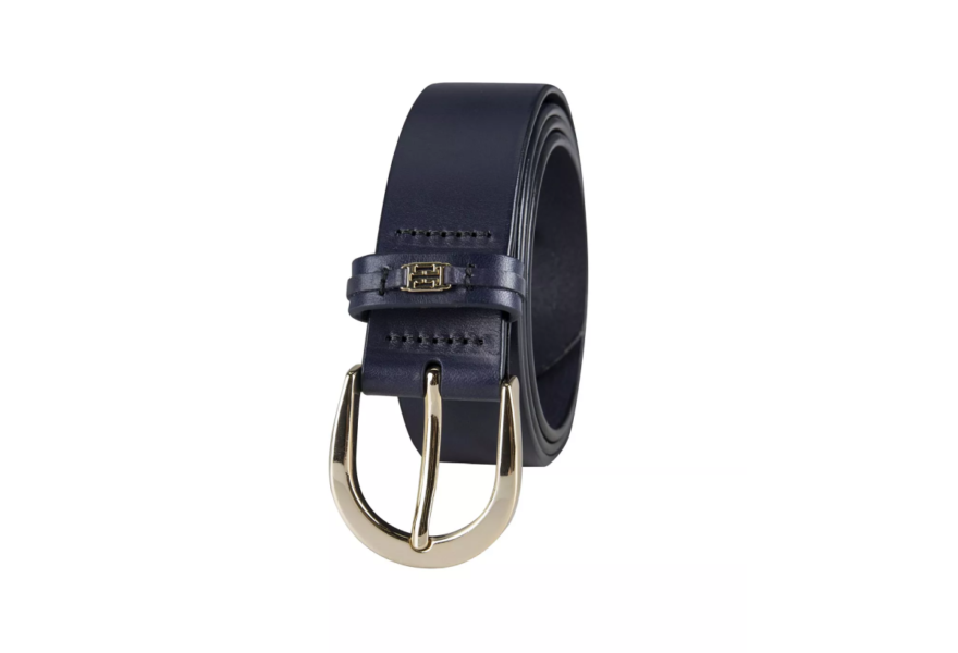 Womens Signature Leather Jean Belt by Tommy Hilfige 4